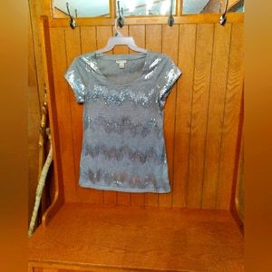 Women's XL Bella du Jour sequined tee